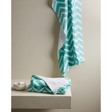Chevron Cotton Hammam Terry Bath Towel