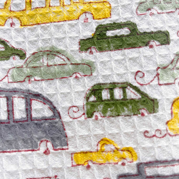 Kids Colourful Car Printed Towel 30x50 Inches