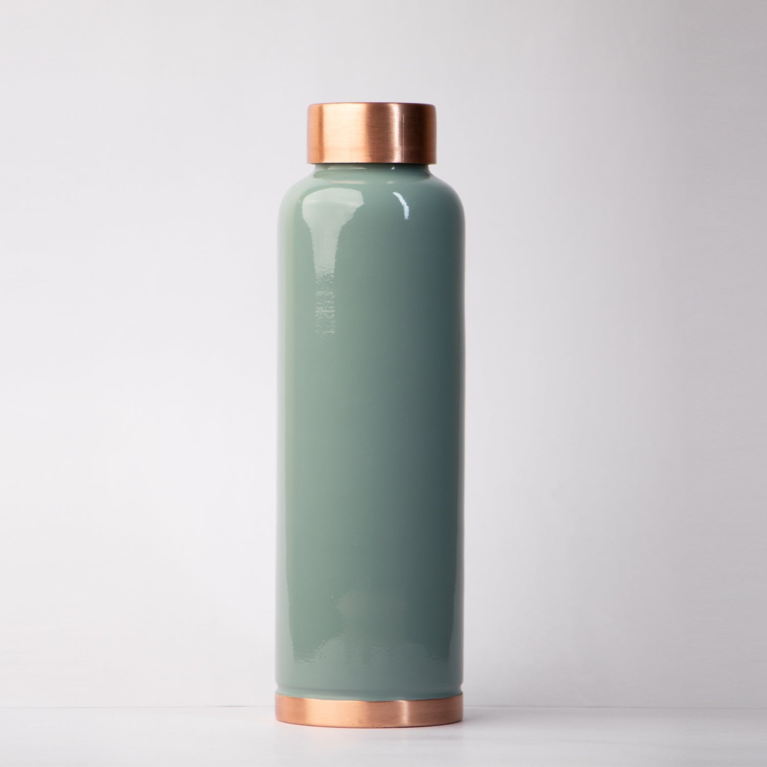 100% Pure Copper Water Bottle With Fliptop Rust Proof For Home & School 950  ml