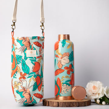 Fauna n Flaura| 100% Pure Copper Bottle|950 ml | Peacoy
