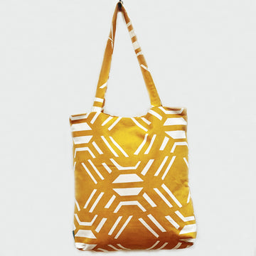 Yellow Crochet Tote Bag
