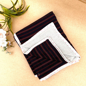 Pure Cotton Midnight Blue Single Blanket - 60 x 90 inches