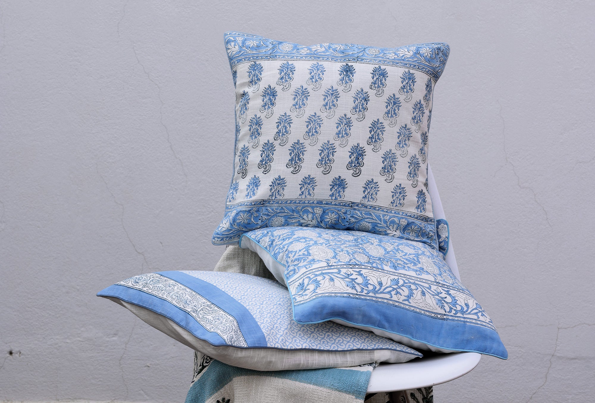 Block Printed Cushion Covers