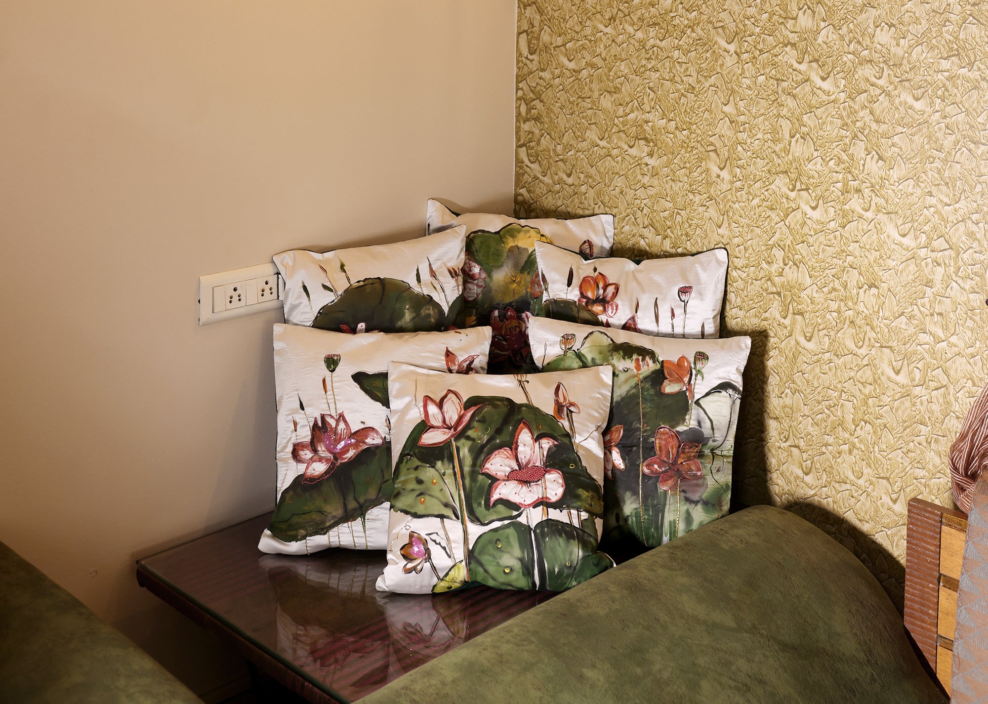 Hand Painted Cushion Covers