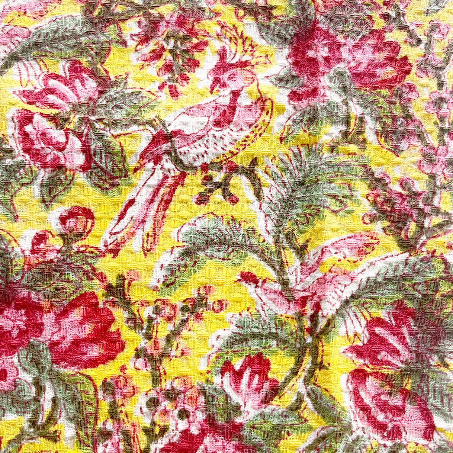 Tropical Block Printed Towel 30x60 Inches