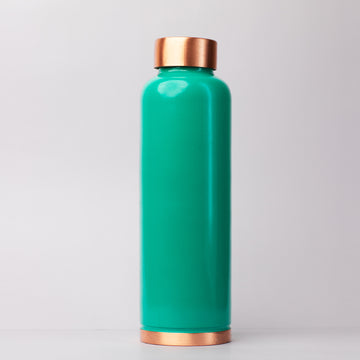 Mattee Blue Poweder Finish | 100% Pure Copper Bottle|950 ml | Peacoy
