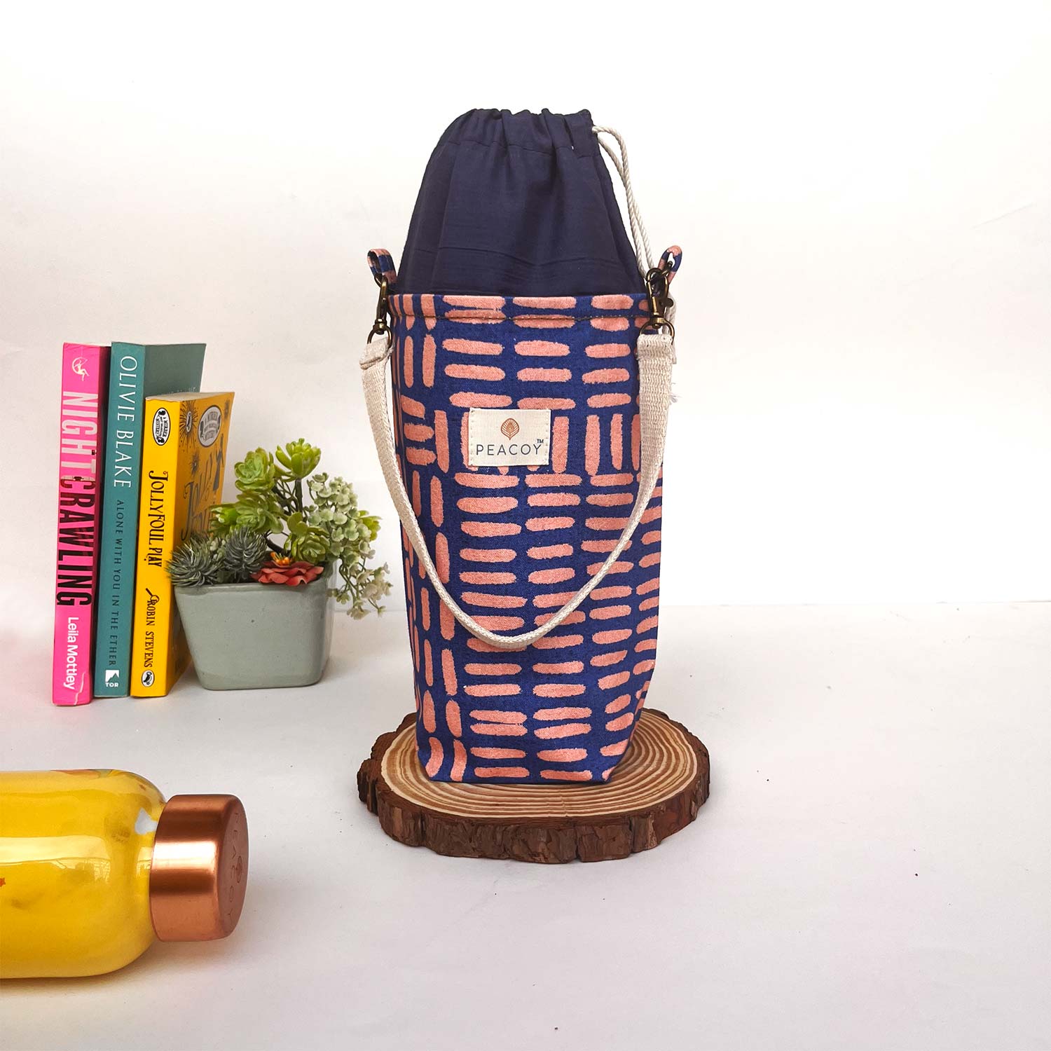 Geometric Blue Boho | Bottle Cover