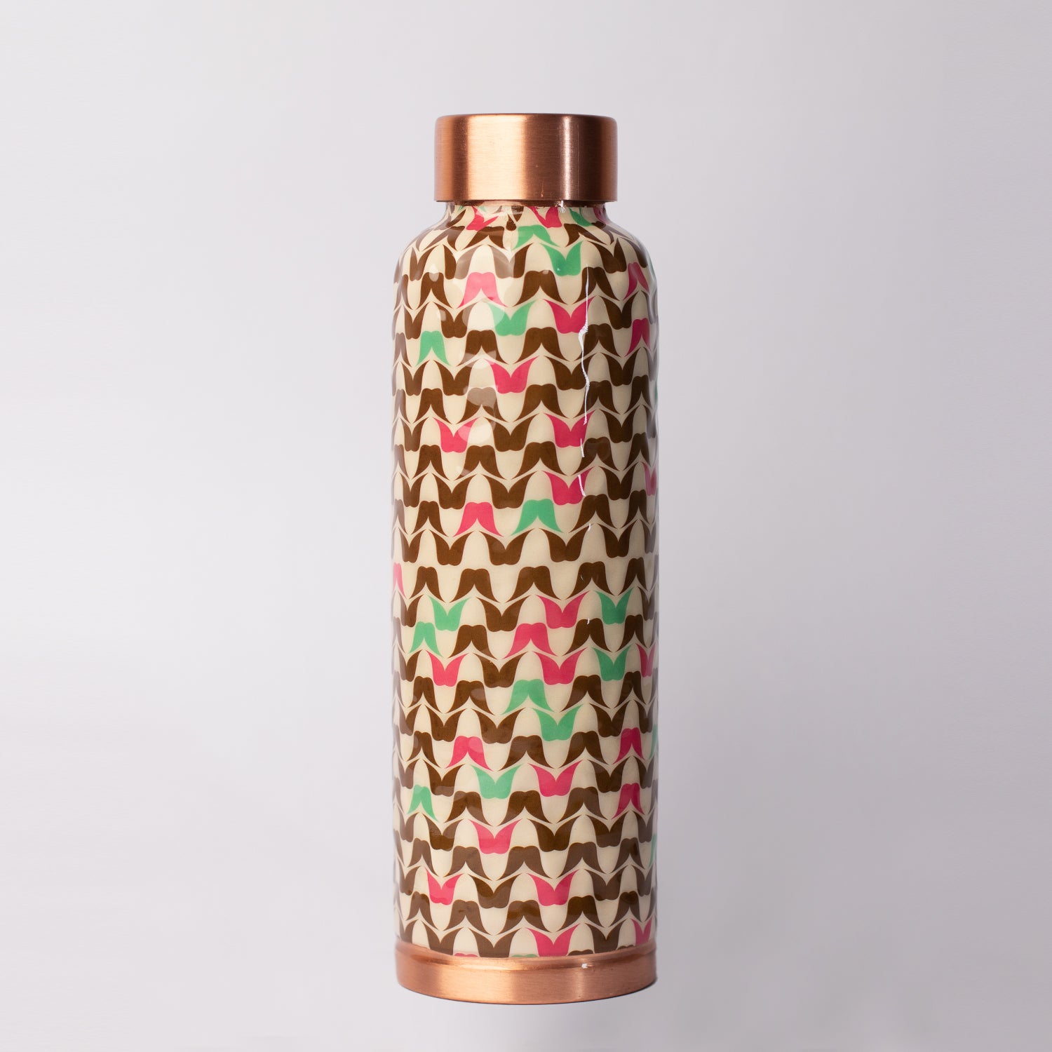The Moustache Culture | 100% Pure Copper Bottle|950 ml | Peacoy