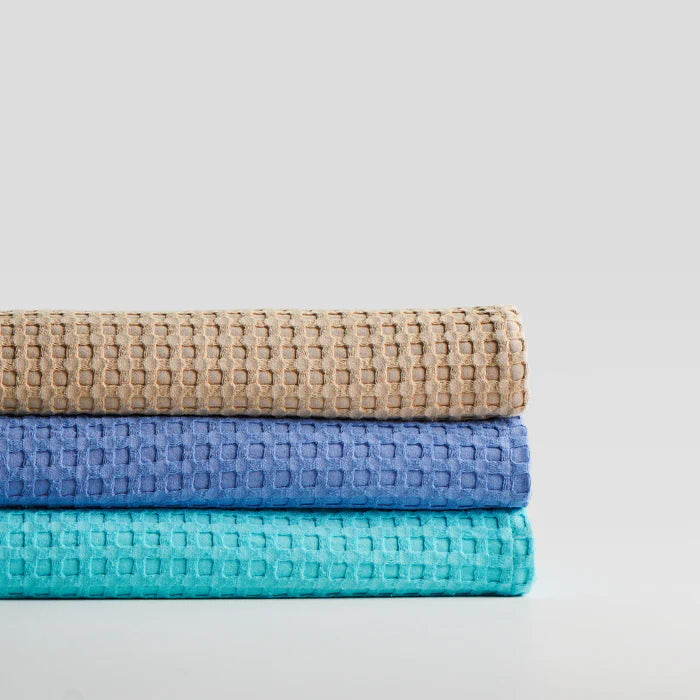 Pebble Cotton Waffle Bath Towel