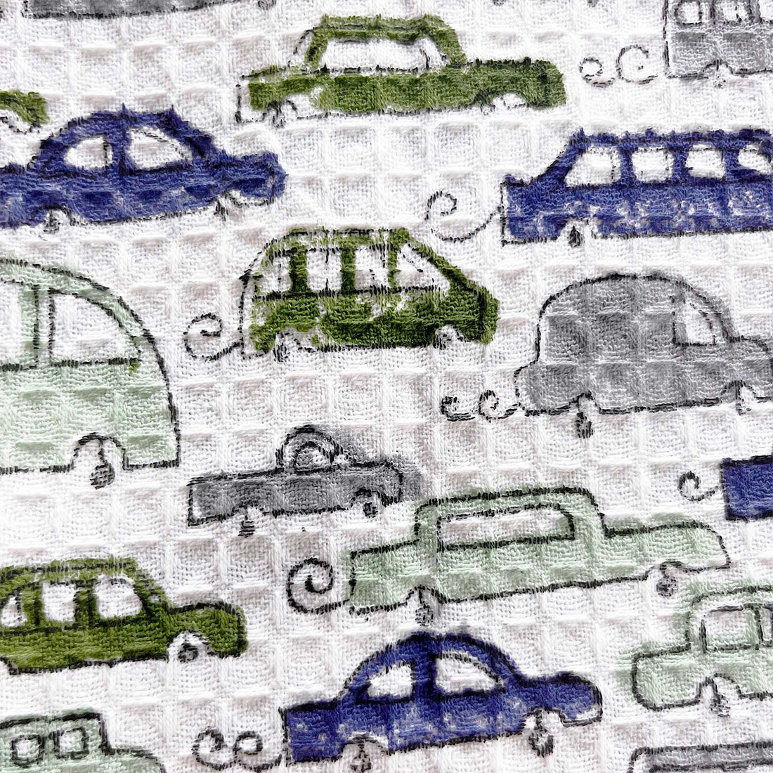 Kids Adventurer Blue Car Printed Towel 30x60 Inches