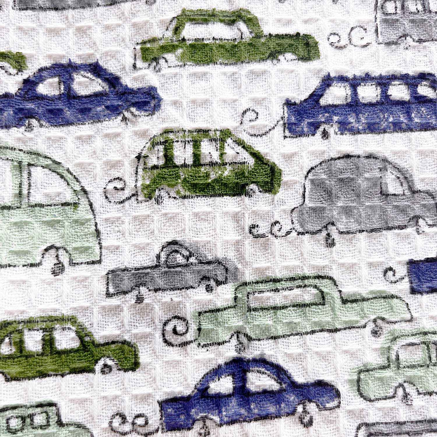 Kids Adventurer Blue Car Printed Towel 30x60 Inches
