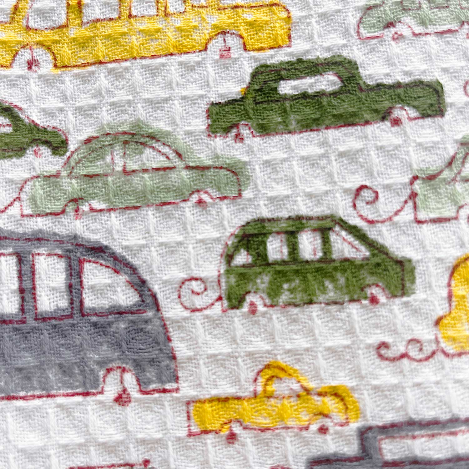 Kids Colourful Car  Printed Towel 30x50 Inches