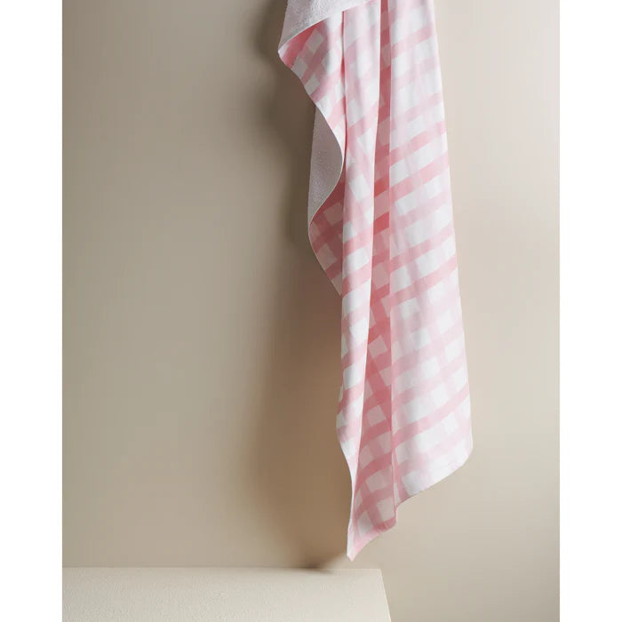 Gingham Cotton Hammam Terry Bath Towel