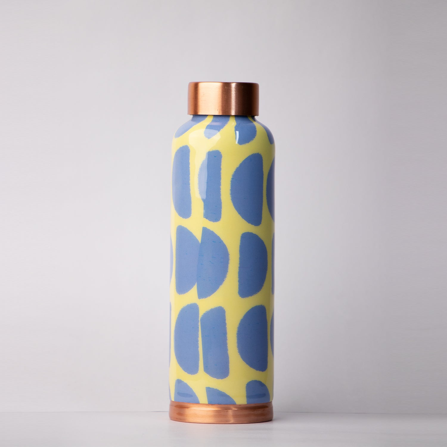 Half Circle  Printed | 100% Pure Copper Bottle|950 ml | Peacoy