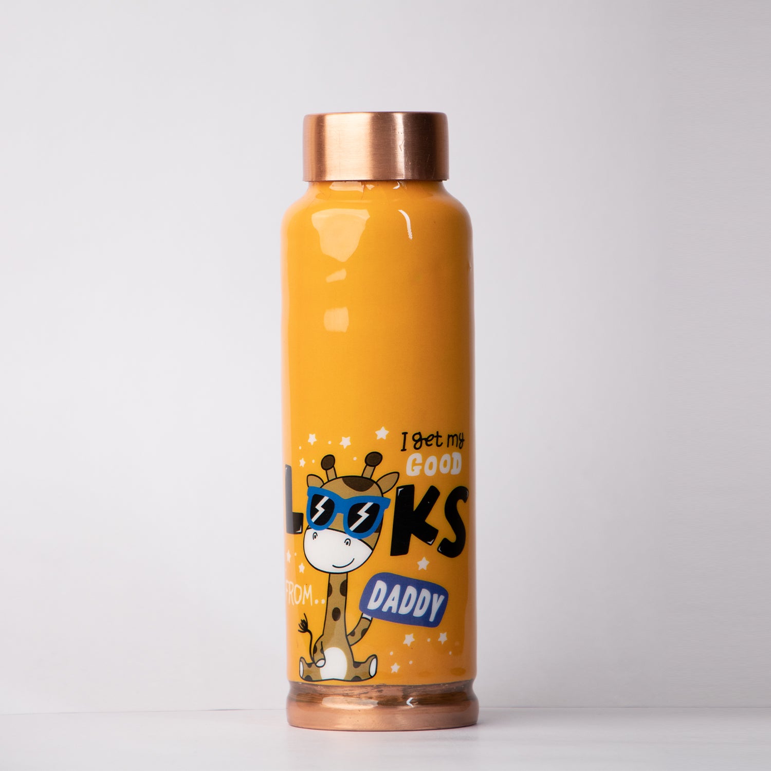 Good Daddy Printed | 100% Pure Copper Bottle|500 ml | Peacoy