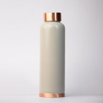 Matte Powder Finish grey  | 100% Pure Copper Bottle | 950 ml | Peacoy