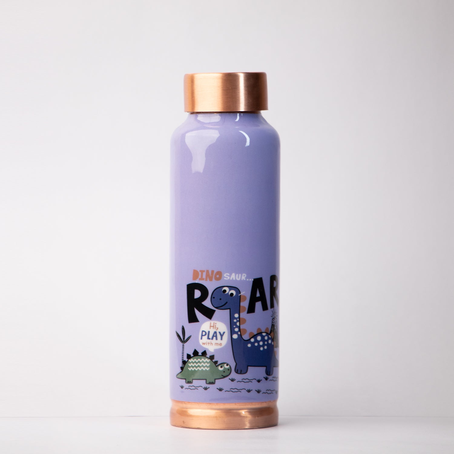 Dino Roar Pattern| 100% Pure Copper Bottle|500 ml | Peacoy
