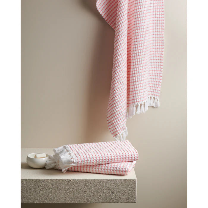 Sprinkle Box Cotton Waffle Bath Towel