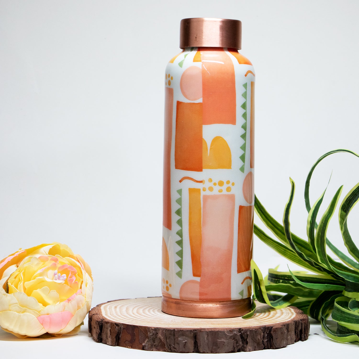 Boho Vibe | 100% Pure Copper Bottle|950 ml | Peacoy