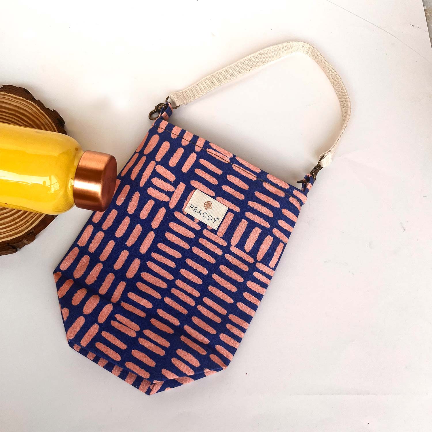 Geometric Blue Boho | Bottle Cover