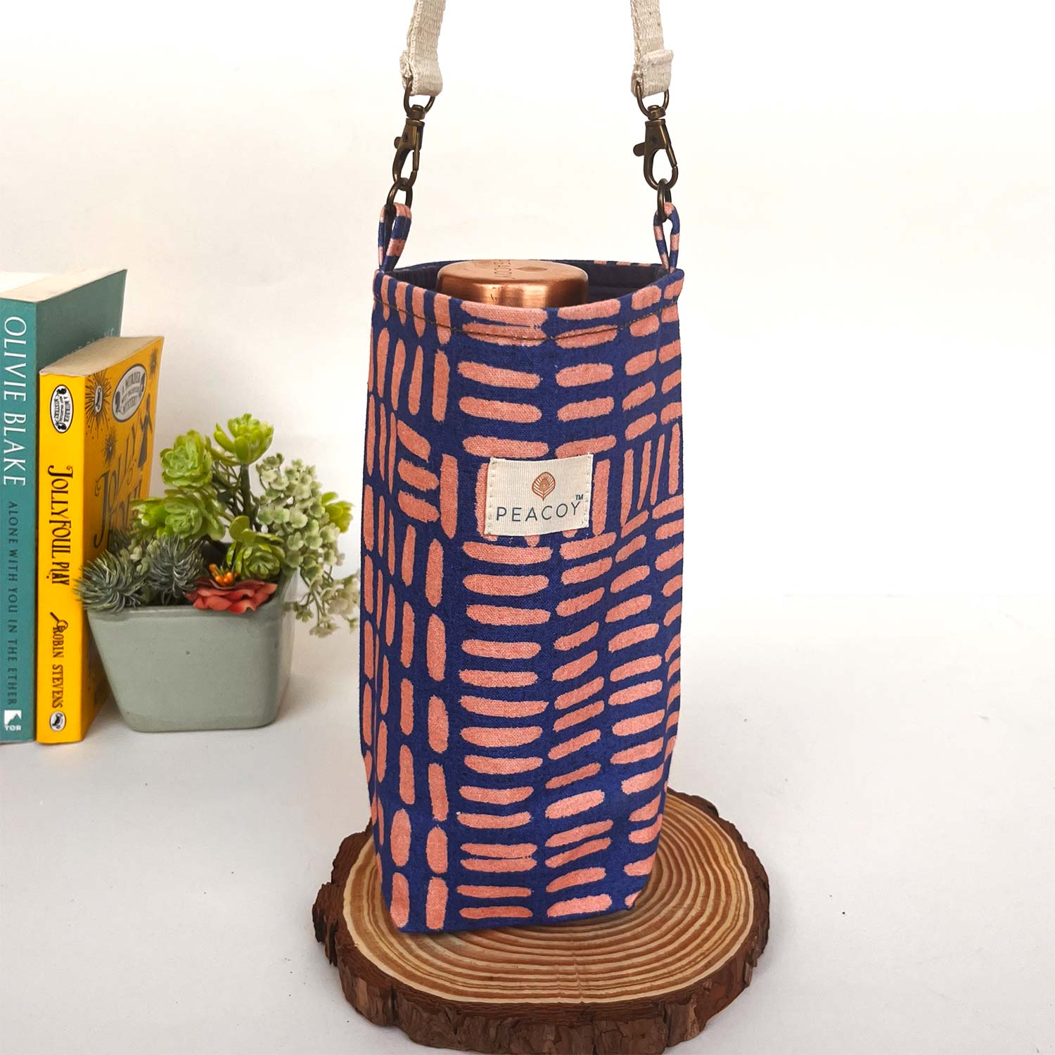 Geometric Blue Boho | Bottle Cover