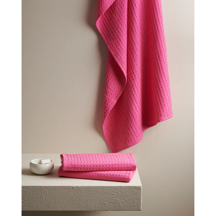 Pixel Cotton Waffle Bath Towel