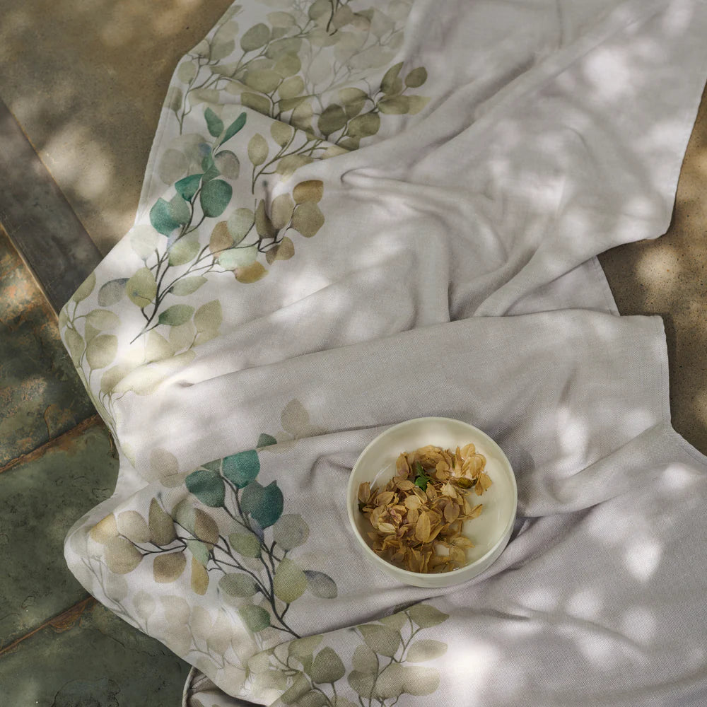 Autumn Print Cotton Bamboo Hammam Terry Bath Set