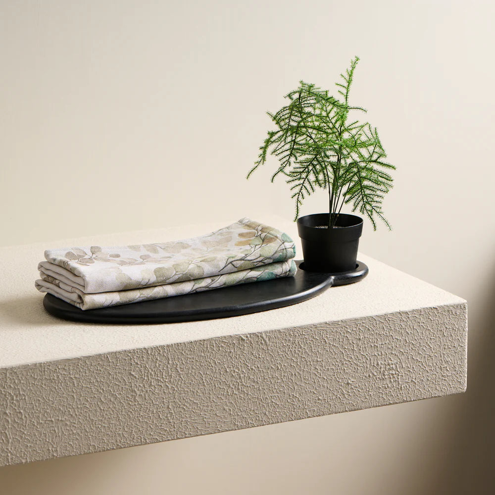 Autumn Print Cotton Bamboo Hammam Terry Bath Set