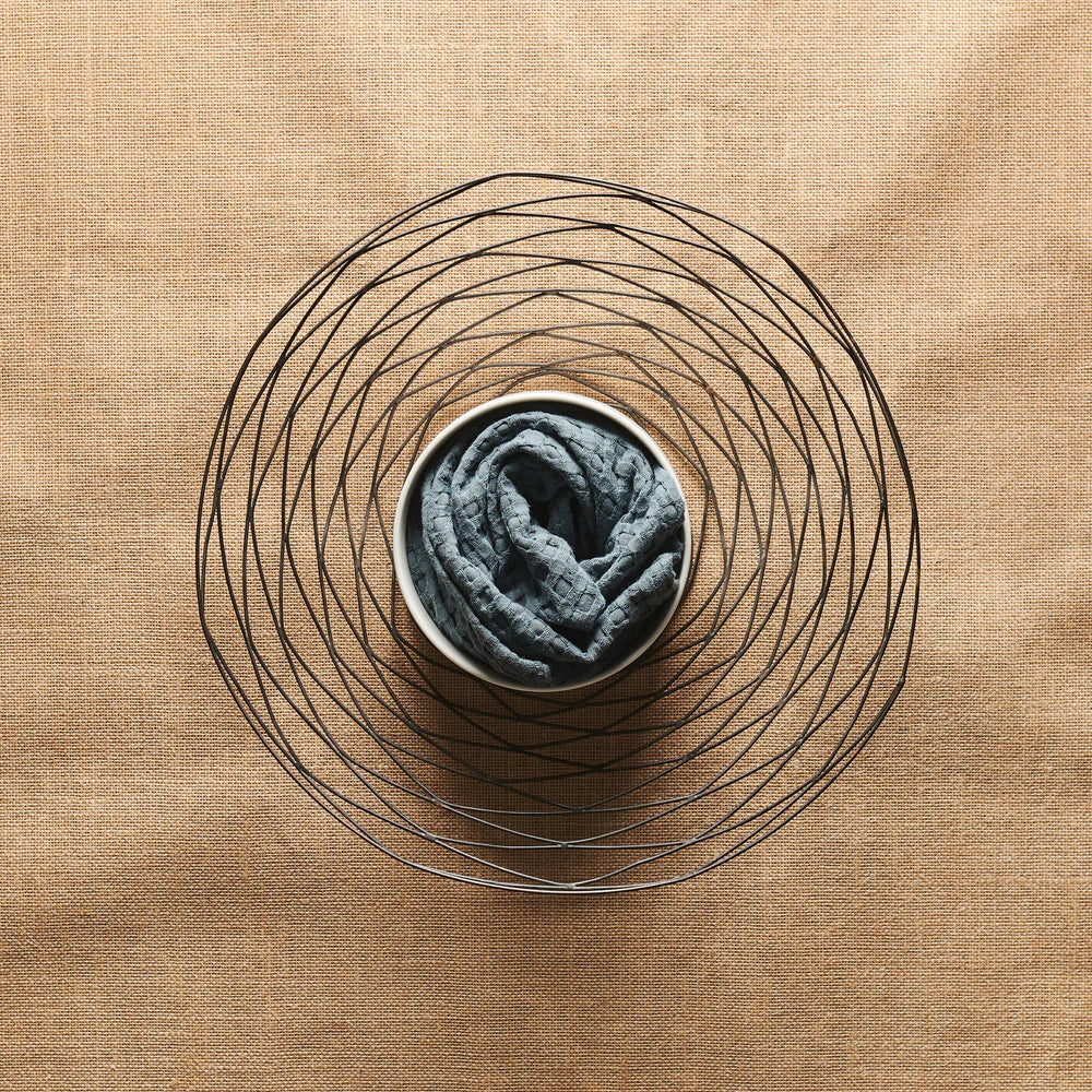 Beehive Cotton Bamboo Waffle Hand Towel