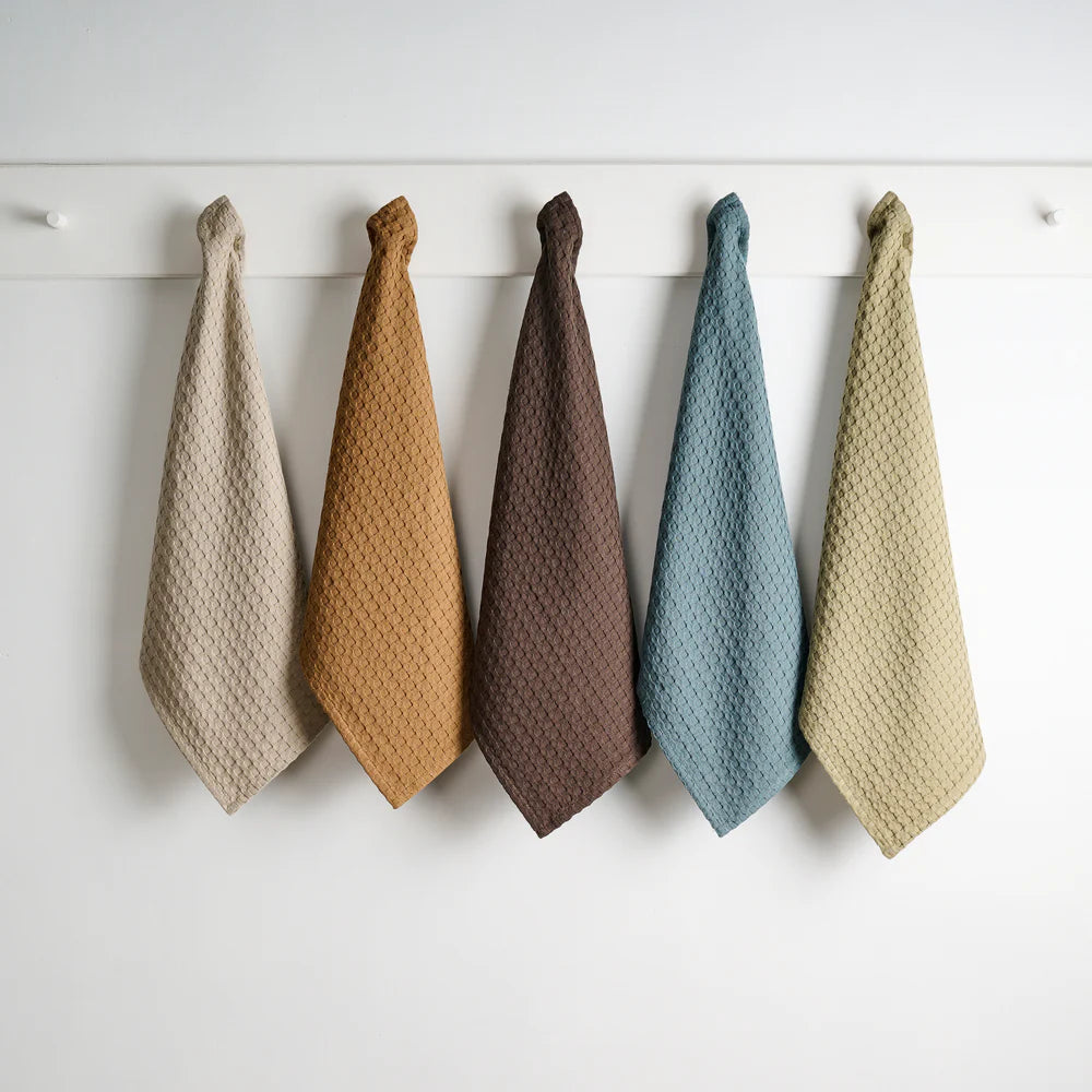 Beehive Cotton Bamboo Waffle Hand Towel