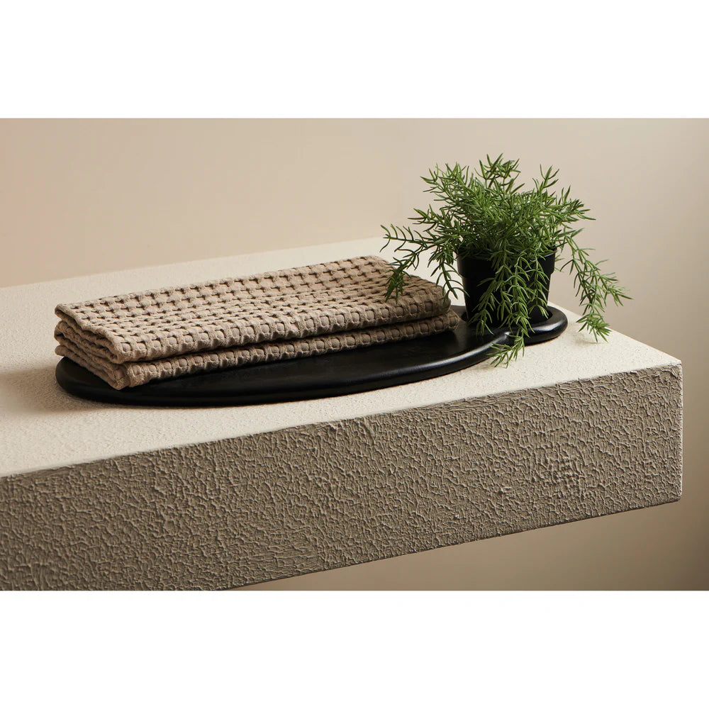 Beehive Cotton Bamboo Waffle Hand Towel