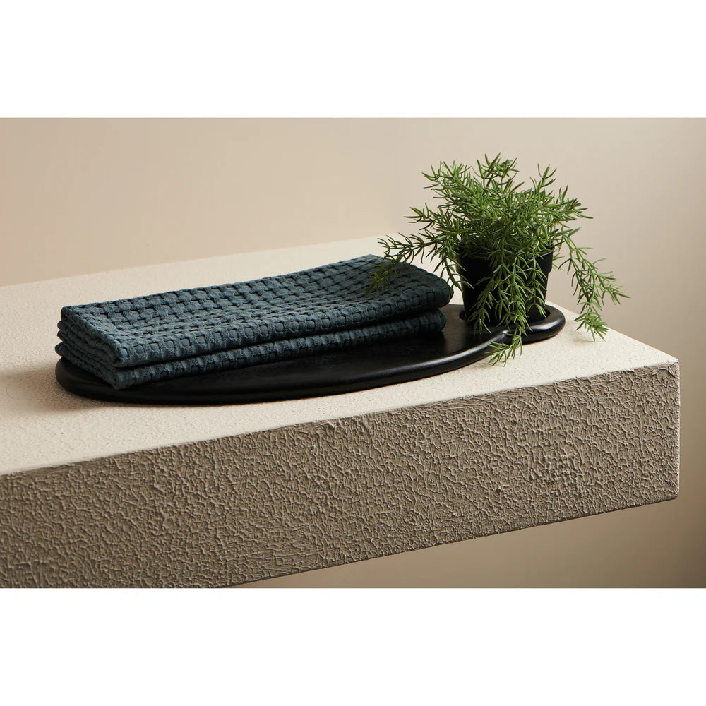 Beehive Cotton Bamboo Waffle Hand Towel