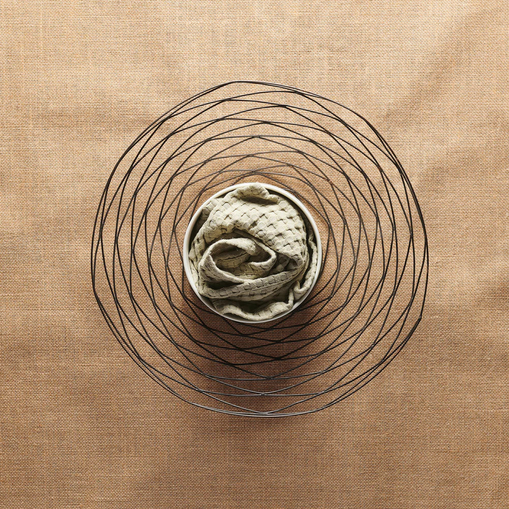 Beehive Cotton Bamboo Waffle Hand Towel