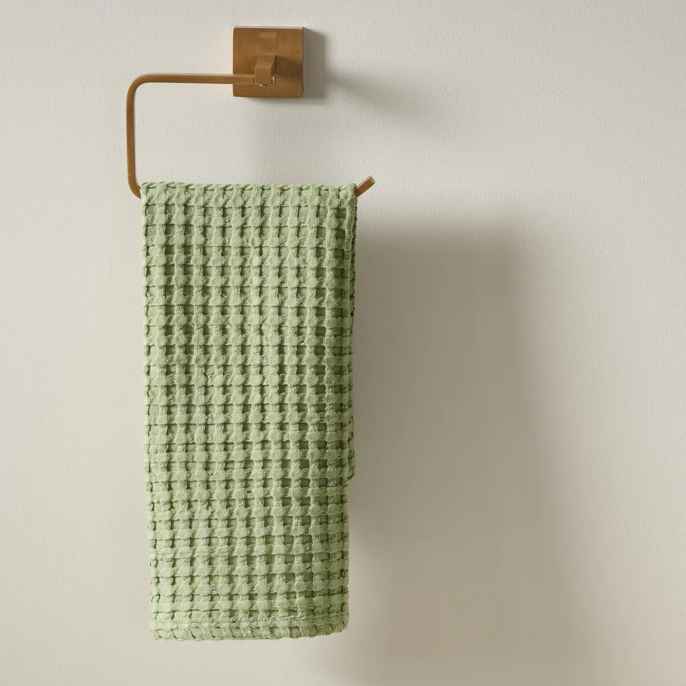 Chalk Cotton Waffle Hand Towel