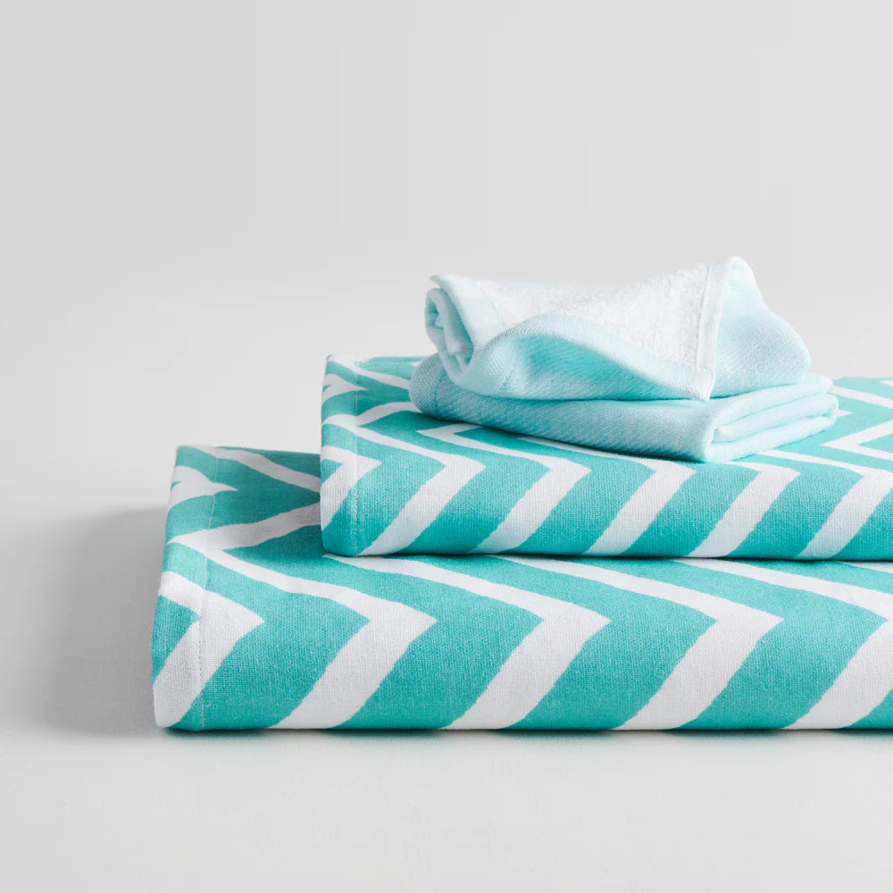 Chevron Cotton Hammam Terry Bath Set