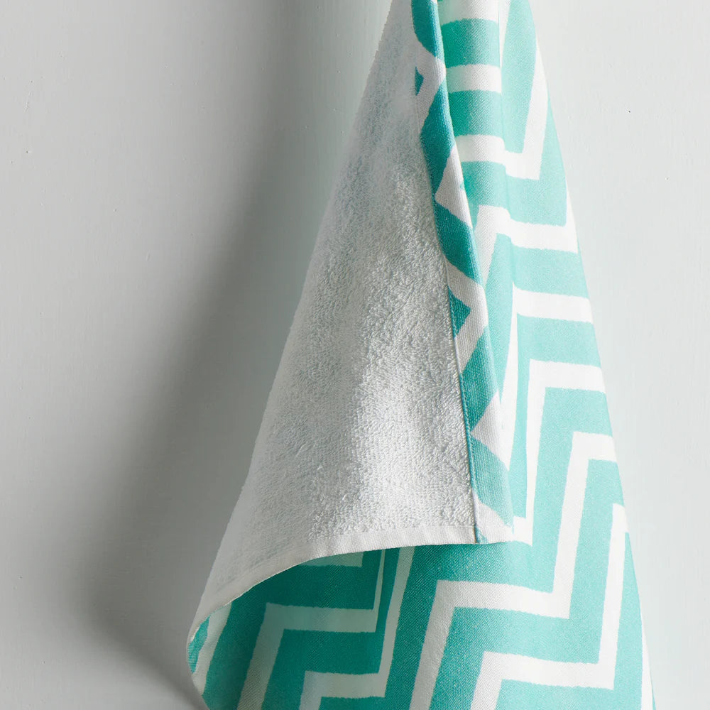 Chevron Cotton Hammam Terry Hand Towel