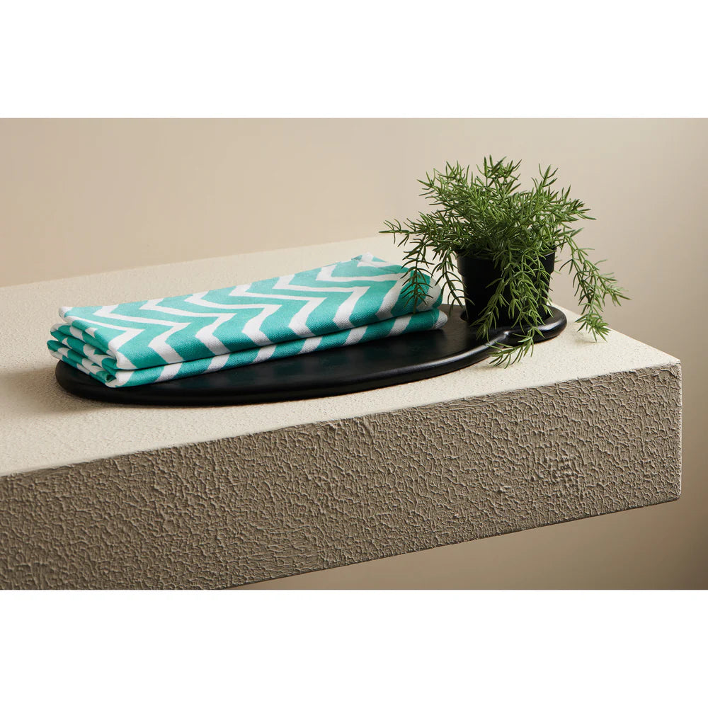 Chevron Cotton Hammam Terry Hand Towel