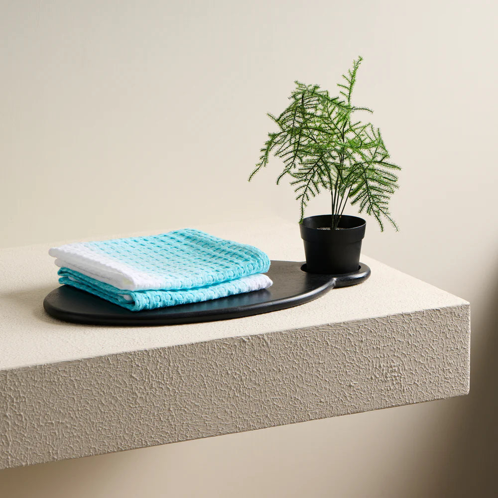 Dip Dye Cotton Waffle Bath Set