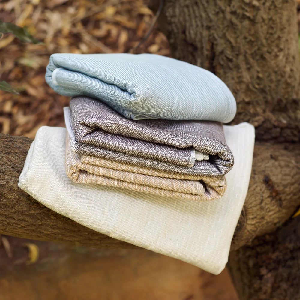 Earth Stucco Cotton Bamboo Hammam Terry Bath Towel