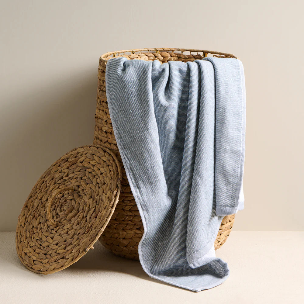 Earth Stucco Cotton Bamboo Hammam Terry Bath Towel