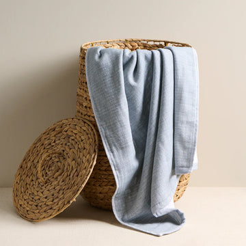 Earth Stucco Cotton Bamboo Hammam Terry Bath Towel