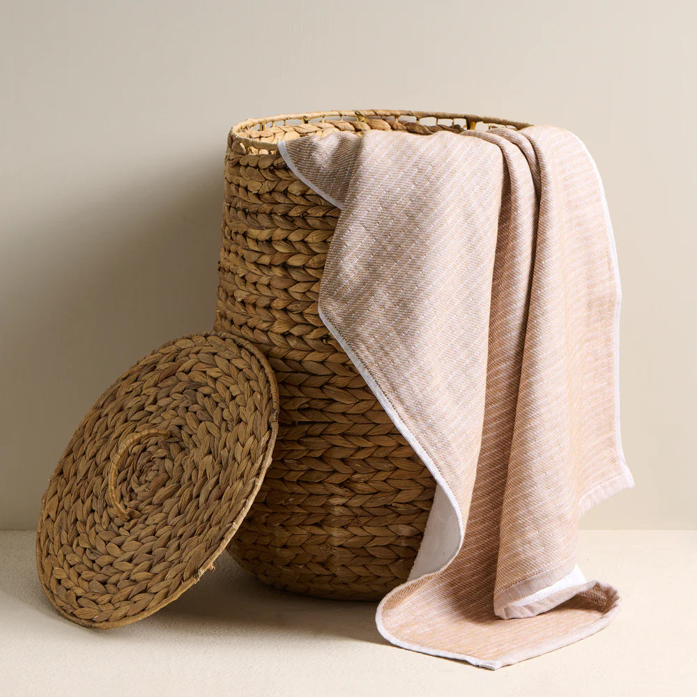 Earth Stucco Cotton Bamboo Hammam Terry Bath Towel