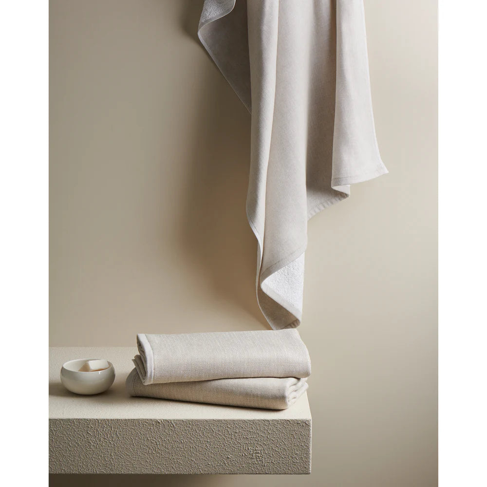 Earth Stucco Cotton Bamboo Hammam Terry Bath Towel