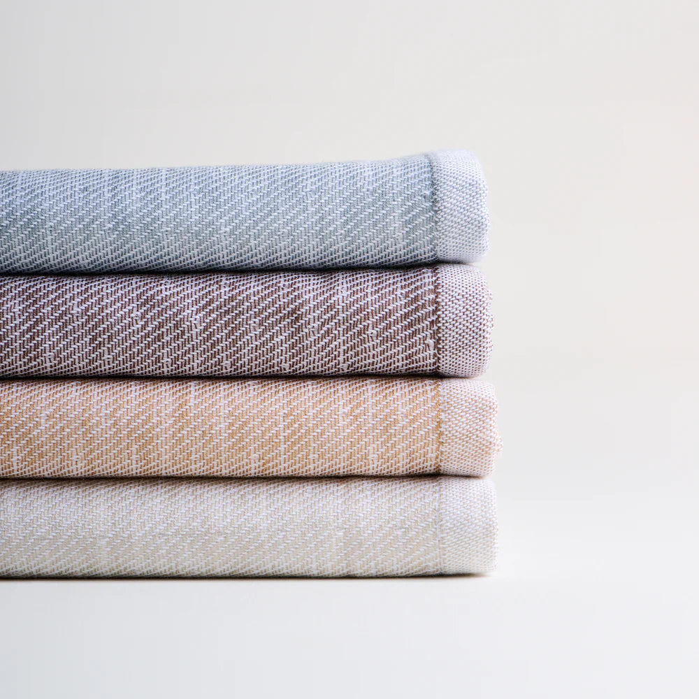 Earth Stucco Cotton Bamboo Hammam Terry Hand Towel