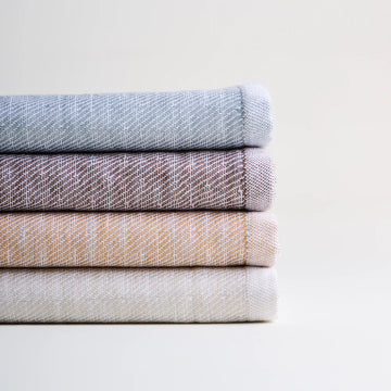 Earth Stucco Cotton Bamboo Hammam Terry Hand Towel