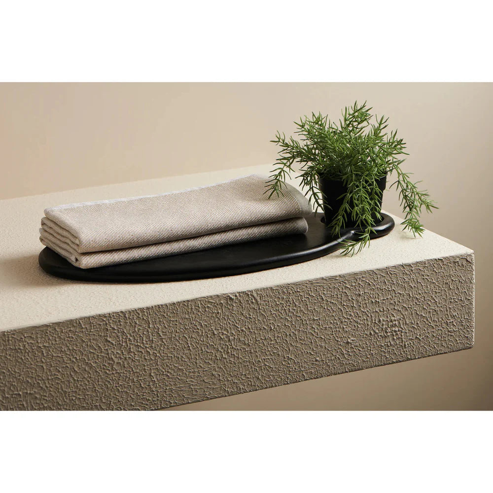 Earth Stucco Cotton Bamboo Hammam Terry Hand Towel