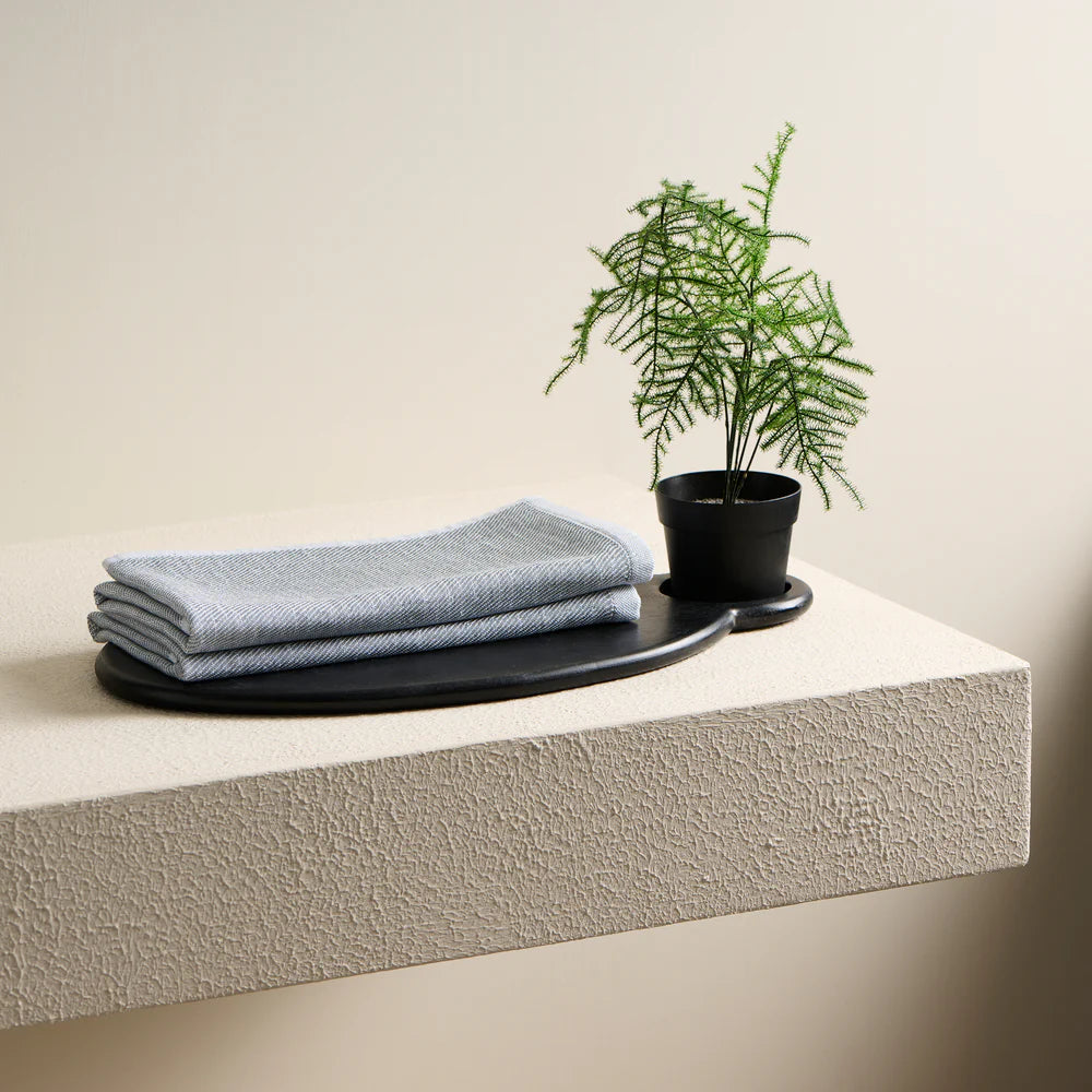 Earth Stucco Cotton Bamboo Hammam Terry Hand Towel