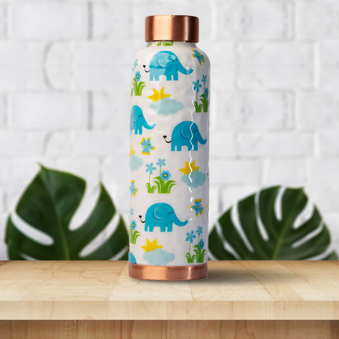 Elephant Cub | 100% Pure Copper Bottle|1000 ml | Peacoy