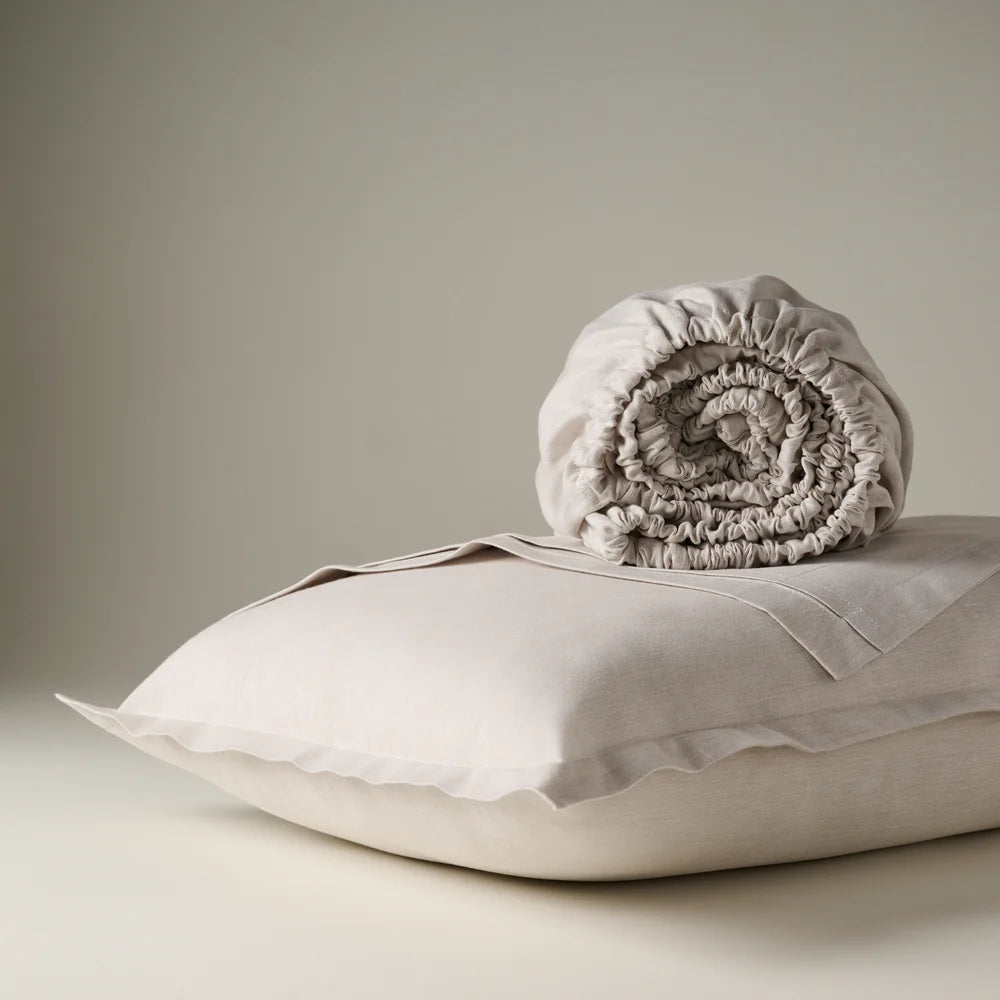 Feather Cotton Bamboo Chambray Bedsheet