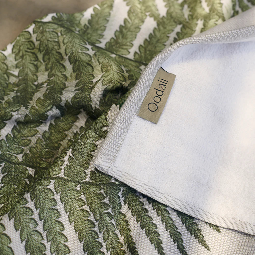 Fern Print Cotton Bamboo Hammam Terry Bath Set